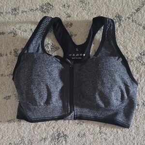 Women's Gray Sports Bra